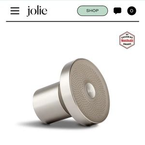 Jolie Brushed Steel Filtered Showerhead